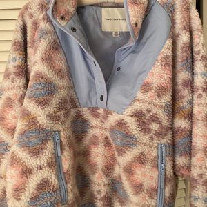 American Eagle Small Pattern Sherpa Jacket